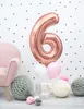Balón s číslom Balón s číslom na narodeniny ružový 86 cm - Náhľad obrázku produktu 8