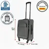 59x34x25 leichter Stoff Koffer Handgepäck Bordgepäck Produktbild-Vorschau 1