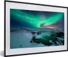 MuchoWow® MuchoWow® Gerahmtes Poster Nordlichter - Schnee - Produktbild-Vorschau 1
