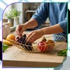 Ovocná mísa, elegantní dekorativní mísa se zlatým lotosovým Náhled obrázku produktu 10