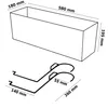 Jardinière avec support et insert pratique Pot de fleurs Voir les images du produit 2
