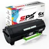 6x Toner 502 50F2000 Schwarz Kompatibel für Lexmark MS610DN Produktbild-Vorschau 1