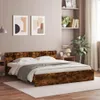 vidaXL Bettgestell mit Kopfteil Räuchereiche 180x200 cm Produktbild-Vorschau 2