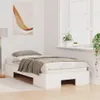 vidaXL Struttura letto bianca 100 x 200 cm Anteprima dell’immagine prodotto 3