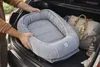 Premium BABYNEST + DECKE + Kissen GRAU Samt Velour/ PUNKTE Produktbild-Vorschau 15