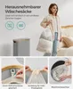 SONGMICS Wäschekorb mit Deckel, 65 L, herausnehmbarer Produktbild-Vorschau 5