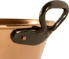 A close-up view of the handle and rim of a copper pot. Produktbild-Vorschau