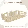 Crazy Pine Kinderbett 140x180 cm – Weiß  - Montessori Produktbild-Vorschau 2