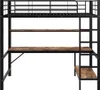 Letto a soppalco Sweiko 90x200 cm, con usb e presa di Anteprima dell’immagine prodotto 7