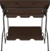 vidaXL Hollywood Swing Coffee Brown 170 × 110 × 153 cm Náhľad obrázku produktu 3
