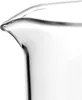 A close-up of the rim and spout of a clear glass beaker. Anteprima dell’immagine prodotto