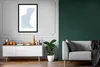MuchoWow® Gerahmtes Poster Blau - Minimalismus - Abstrakt Produktbild-Vorschau 8