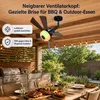 Ventilateur de Plafond E27 avec Lumière & Haut-Parleur Voir les images du produit 8