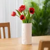 Ceramiczny wazon FLOWER, Ø 12 x 25 cm, biały Podgląd zdjęcia produktu 3