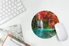 MuchoWow® Mauspad Mousepad Wasserfall - Baum - Rot - Herbst Produktbild-Vorschau 5