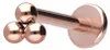 Ohrpiercing, Nasenpiercing Titan Labret mit Innengewinde 3 Produktbild-Vorschau 1