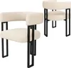 Set di 2 sedie da pranzo Flieks, sedie da pranzo in tessuto Anteprima dell’immagine prodotto 6