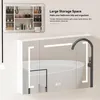 90cm Stylischer LED-Spiegelschrank, Wanderschrank – Produktbild-Vorschau 3