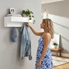 DanDiBo Wandgarderobe met opbergruimte, 60 cm, metaal, wit, Productafbeelding-voorbeeld 11