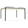 Pavillon mit Lamellendach 3x4 m Creme Stoff und Aluminium , Produktbild-Vorschau 7