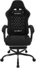 A black gaming chair is shown from the front against a white background. Produktbild-Vorschau
