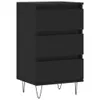 vidaXL Credenza nera 40x35x70 cm materiale a base di legno Anteprima dell’immagine prodotto 2