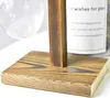 WUWEOT 3 Stück Hydroponik Glasvase mit Holz Halter Produktbild-Vorschau 5