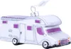 Christbaumschmuck Glas Wohnmobil Camper 7cm weiß Produktbild-Vorschau 1