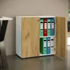 VCM Büroschrank mit 2 Fächern | moderner Aktenschrank mit Produktbild-Vorschau 1