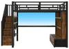 Abrihome Kovová patrová postel pro mládež 140x200 cm s Náhled obrázku produktu 7