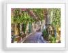 Gerahmtes Poster - Weißer Rahmen - Straße dekoration blumen Produktbild-Vorschau 1