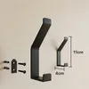 Wandhaken Set 6 Stück Aluminium, schwarz, schraubmontiert, Produktbild-Vorschau 4