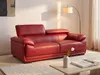 MACELO 3-Sitzer Sofa aus Leder - Rot Produktbild-Vorschau 2