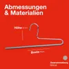 MAWA Hosenbügel, 25er-Set, rutschfest, 35 cm, Silber, Produktbild-Vorschau 5