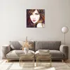 Bilder auf glas - Frau Gesicht Lippen - 50x50cm - Produktbild-Vorschau 7