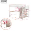 Lit mezzanine métallique Merax 140 x 200 cm avec bureau et Voir les images du produit 7