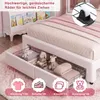Letto UnboxG 140x200 cm, bianco – Letto a baldacchino in Anteprima dell’immagine prodotto 4