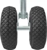 Zwillingsstützrad 300Kg 48mm Luftreifen Doppel Stützrad Produktbild-Vorschau 3