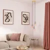 Pendelleuchte Metall und Glas Tri Baudelaire Rosa Produktbild-Vorschau 5
