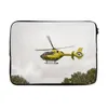 MuchoWow® Laptop Hülle 14 ZollGelber Trauma-Hubschrauber Produktbild-Vorschau 1