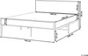 BELIANI Bett Schwarz Metall mit Lattenrost 140x200 cm Hohes Produktbild-Vorschau 3
