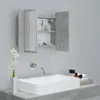 vidaXL Szafka z lustrem łazienkowym LED betonowa szara Podgląd zdjęcia produktu 4