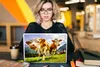 MuchoWow® Laptop Aufkleber Sticker Cover Kühe - Berge - Produktbild-Vorschau 5