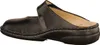 A side view of a black leather clog. Podgląd zdjęcia produktu