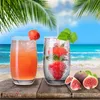PLATINUX Elegante Ombré Trinkgläser aus Glas Schwarz 280ml Produktbild-Vorschau 2