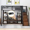 Flieks Etagenbett Metallbett 140x200cm mit TV-Ständer und Produktbild-Vorschau 2
