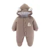 Dojčenská zimná kombinéza Bear Outfit Novorodenecký kabátik Náhľad obrázku produktu 1