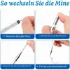 Zestaw ołówków do rysowania, 0,3/0,5/0,7/0,9 mm, HB, białe, Podgląd zdjęcia produktu 7