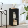 vidaXL Regál na knihy čierny 34x31x80 cm Materiál na báze Náhľad obrázku produktu 3