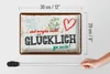 Blechschild Spruch 30x20cm Und vergiss nicht Glücklich zu Produktbild-Vorschau 5